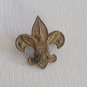 Boy Scouts Antique Pat 1911 Fleu De Lis Vintage Lapel Pin